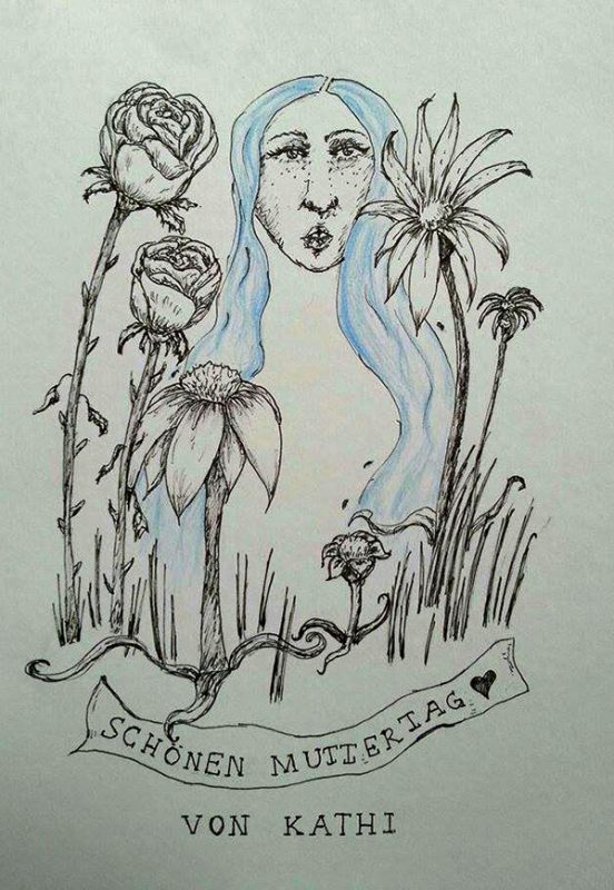 hand drawn mother's day card ideas _ inspiration 6 _ safia begum