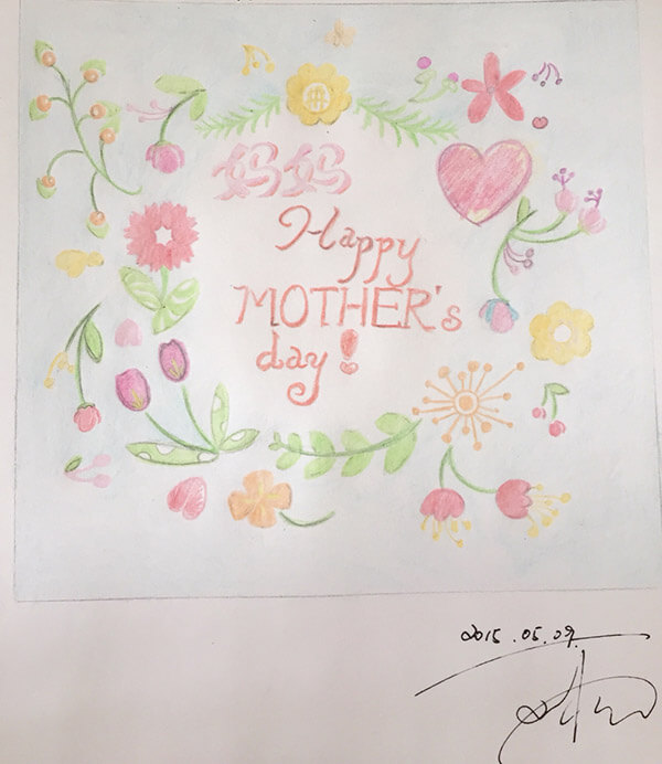 hand drawn mother's day card ideas _ inspiration 9 _ safia begum