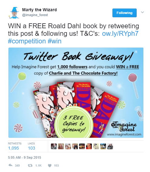 creative Twitter ideas for businesses infographic_safia begum_Imagine Forest Twitter competition example