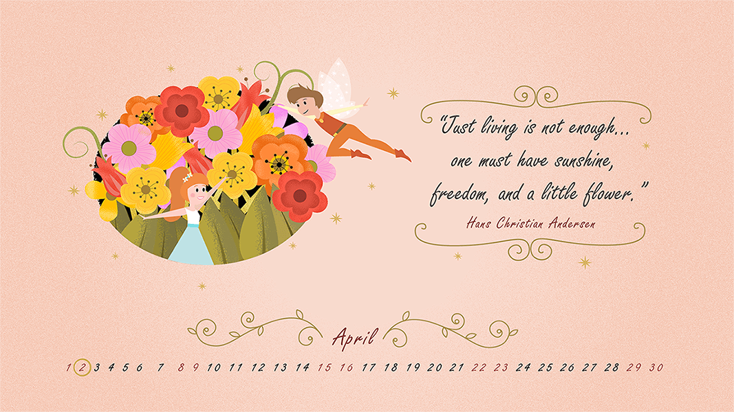 desktop wallpaper april 2017 _ hans christian anderson quote _ safia begum